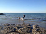 Mit Mami und Eiji am Strand