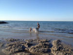 Mit Mami und Eiji am Strand